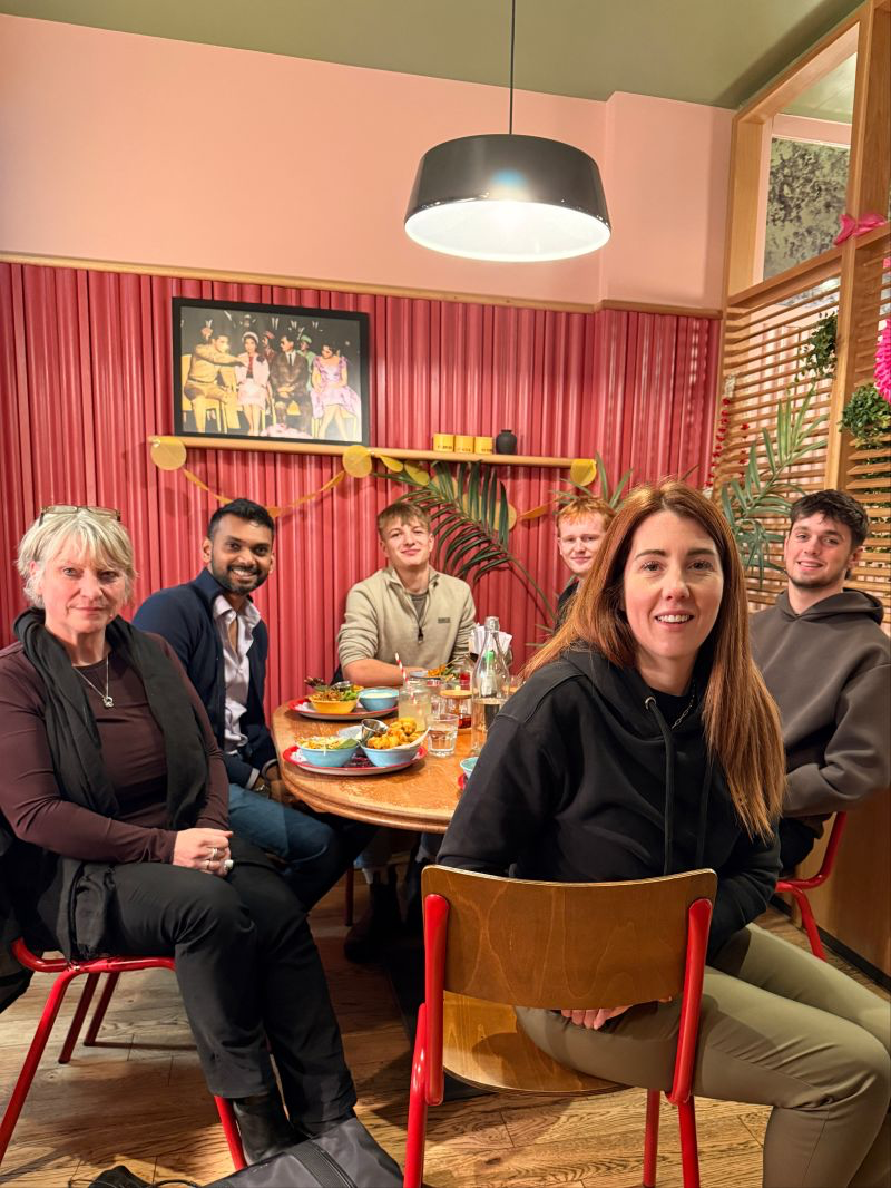 Cardiff App Developers - Team dining with clients
