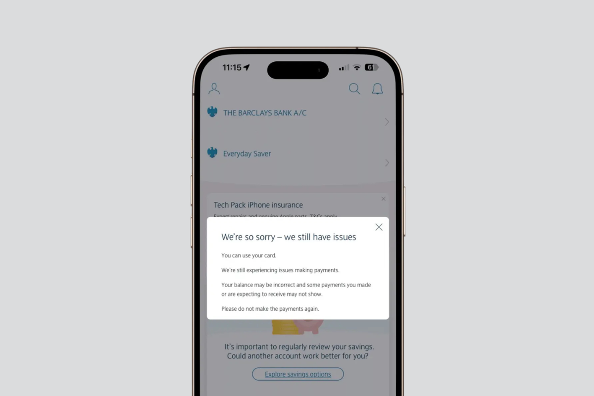 Barclays App Outage on the Busiest Day of the Year